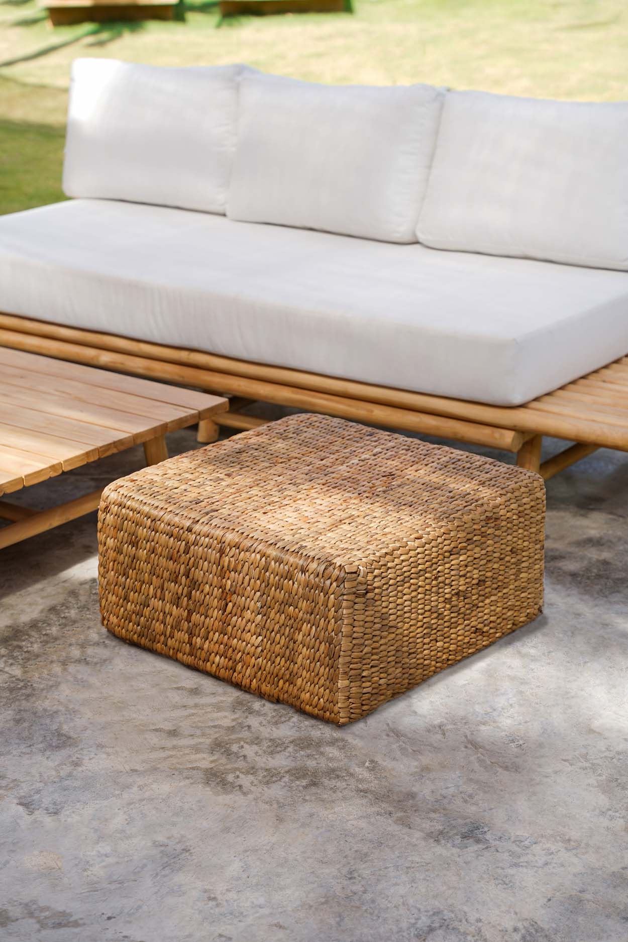 Le Pouf Carré Jacinthe
