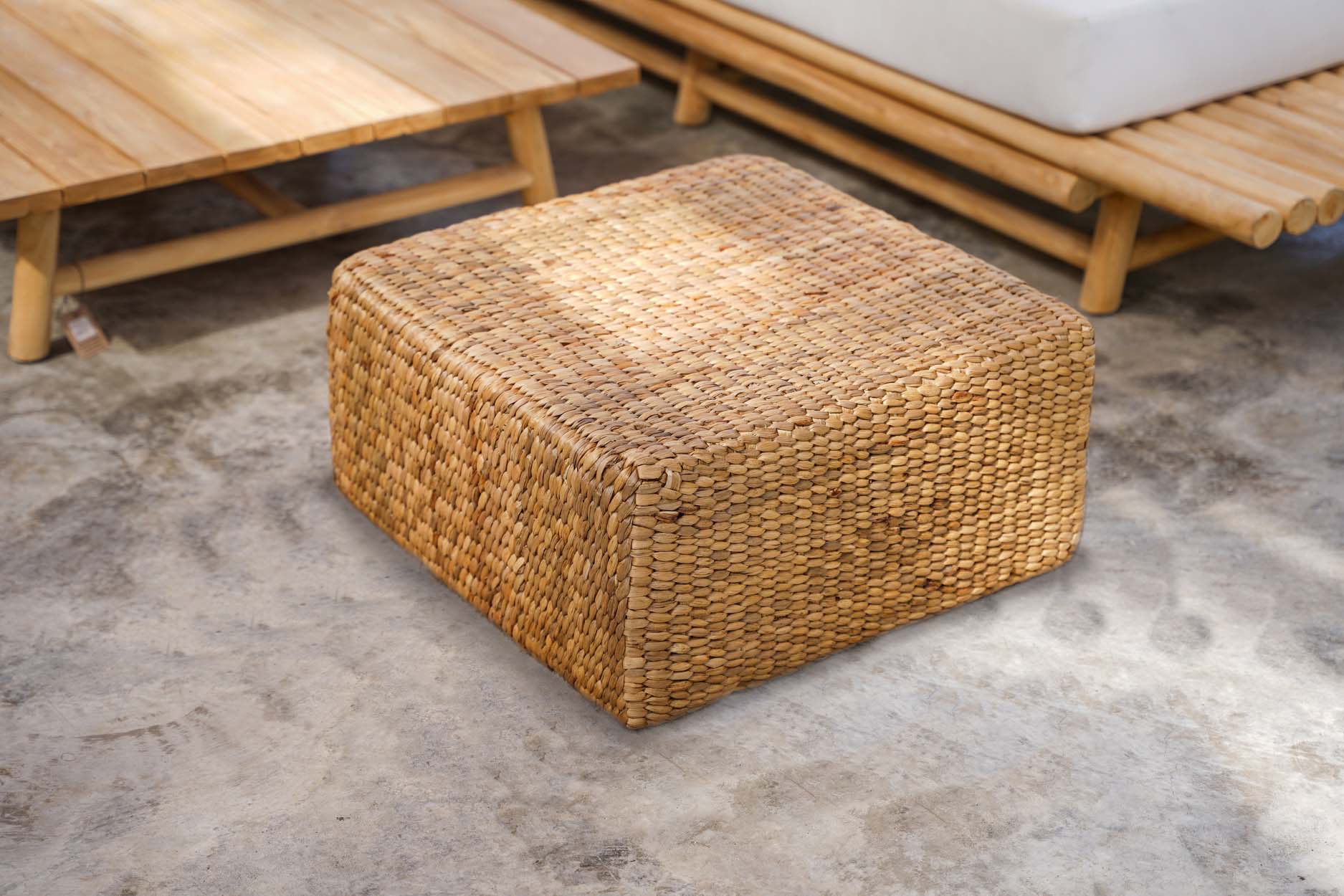 Le Pouf Carré Jacinthe