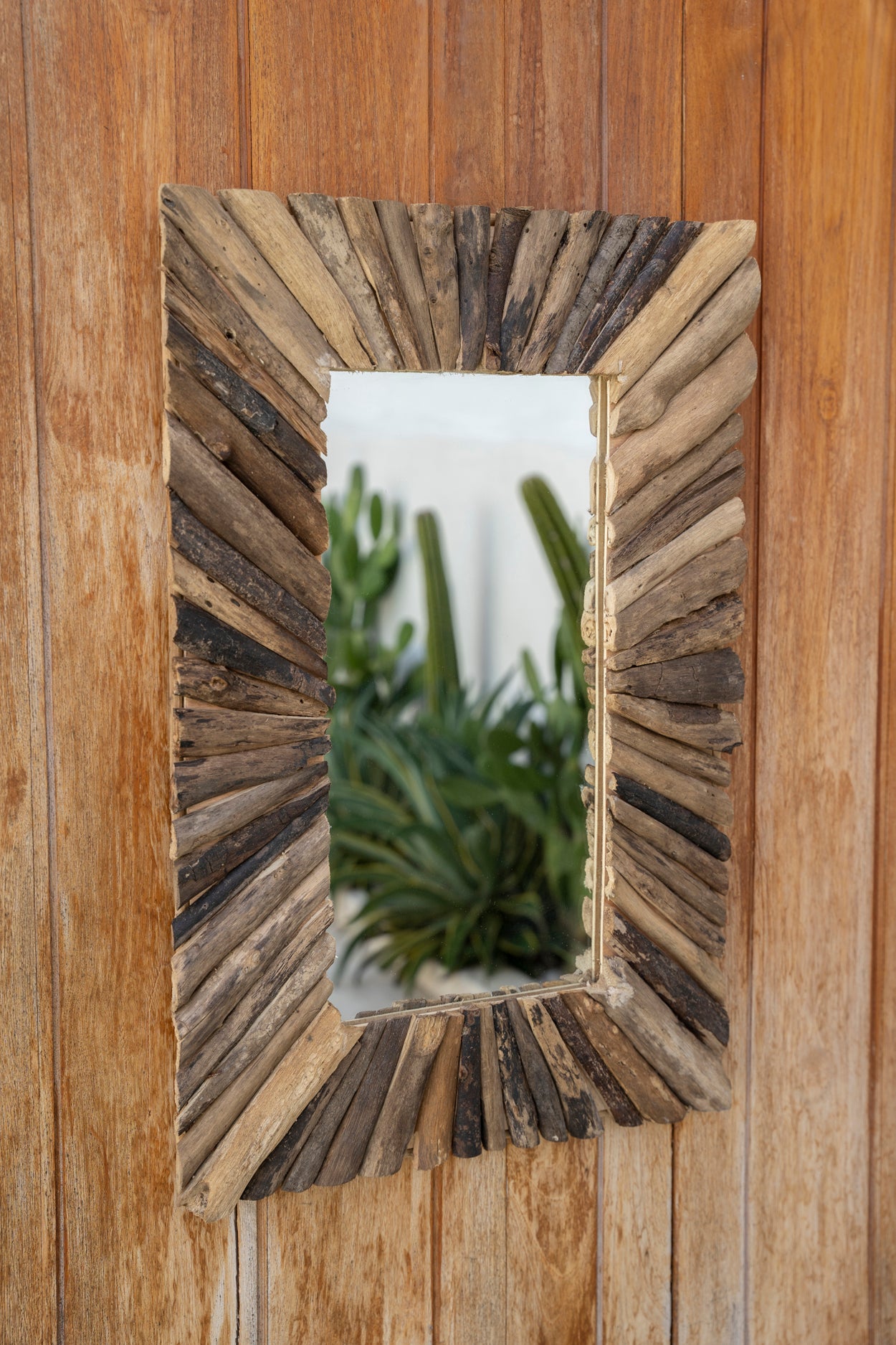Le Miroir Driftwood Framed