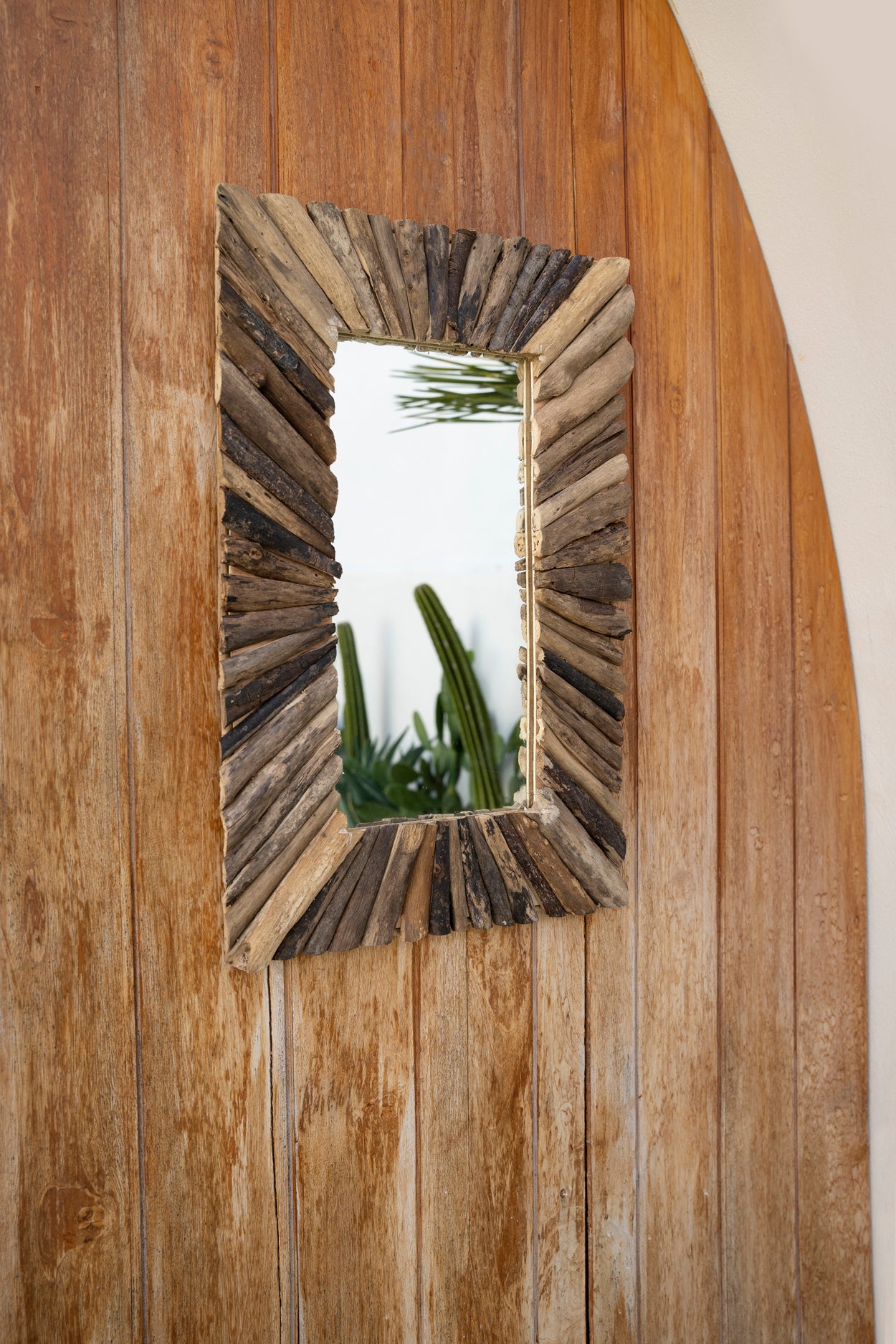 Le Miroir Driftwood Framed