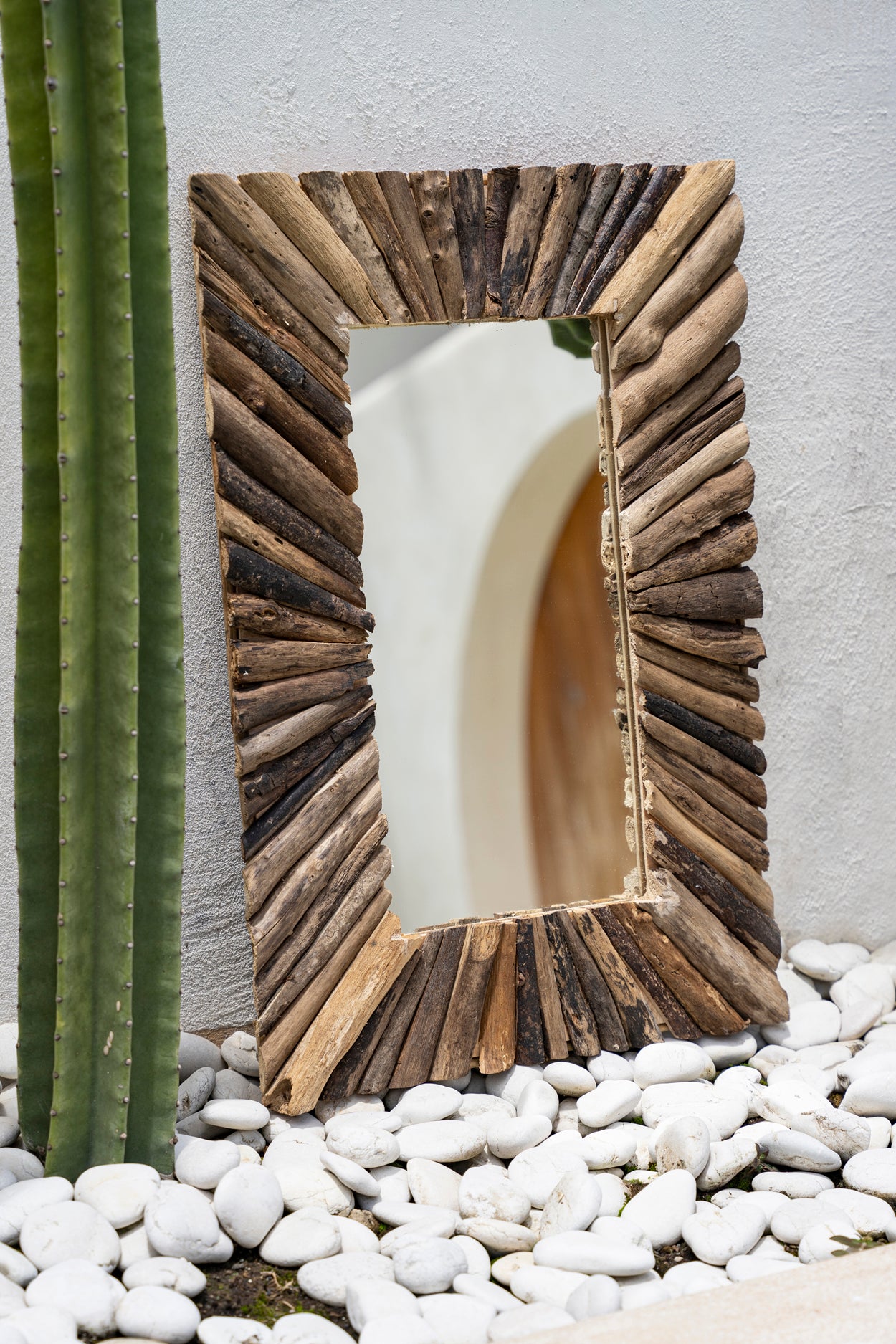 Le Miroir Driftwood Framed