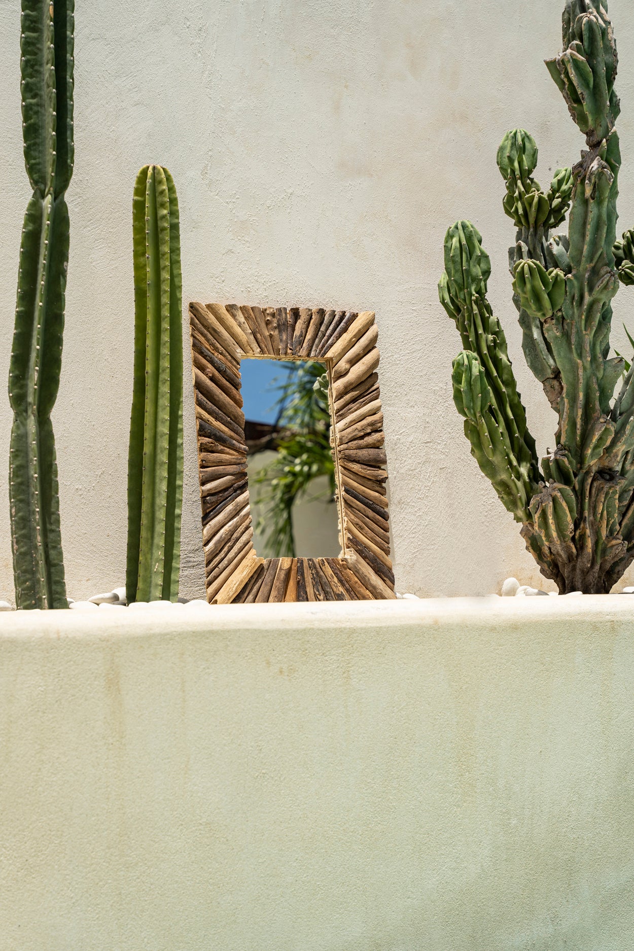Le Miroir Driftwood Framed
