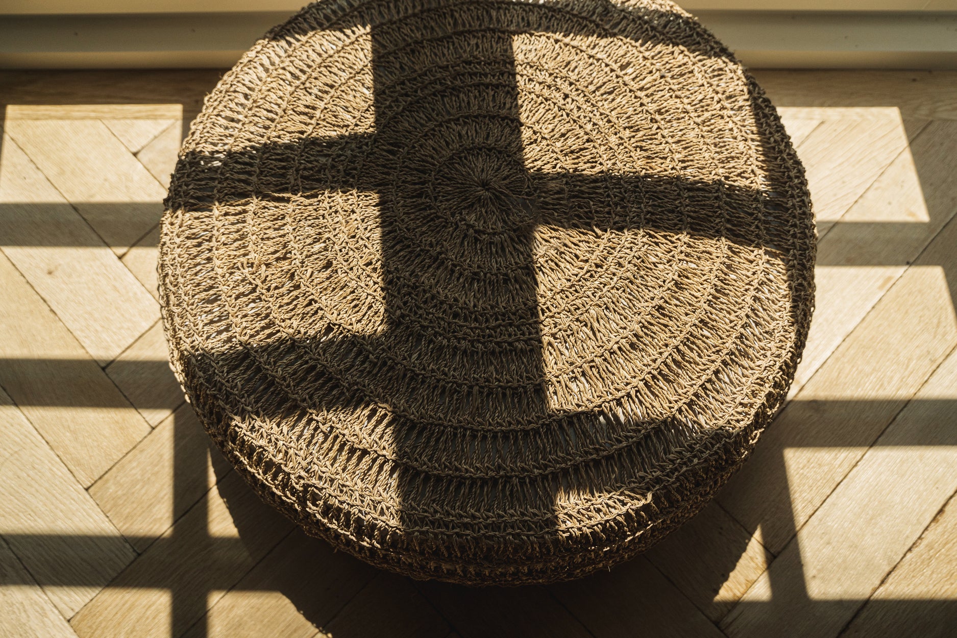 Le Pouf en Jonc de Mer