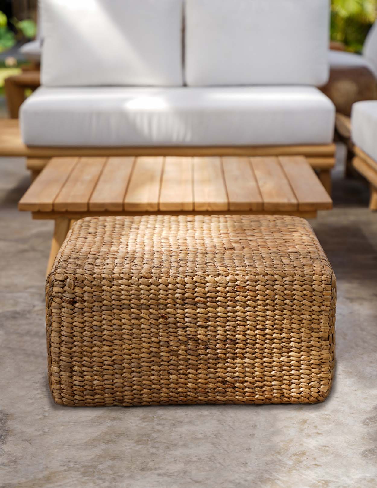 Le Pouf Carré Jacinthe