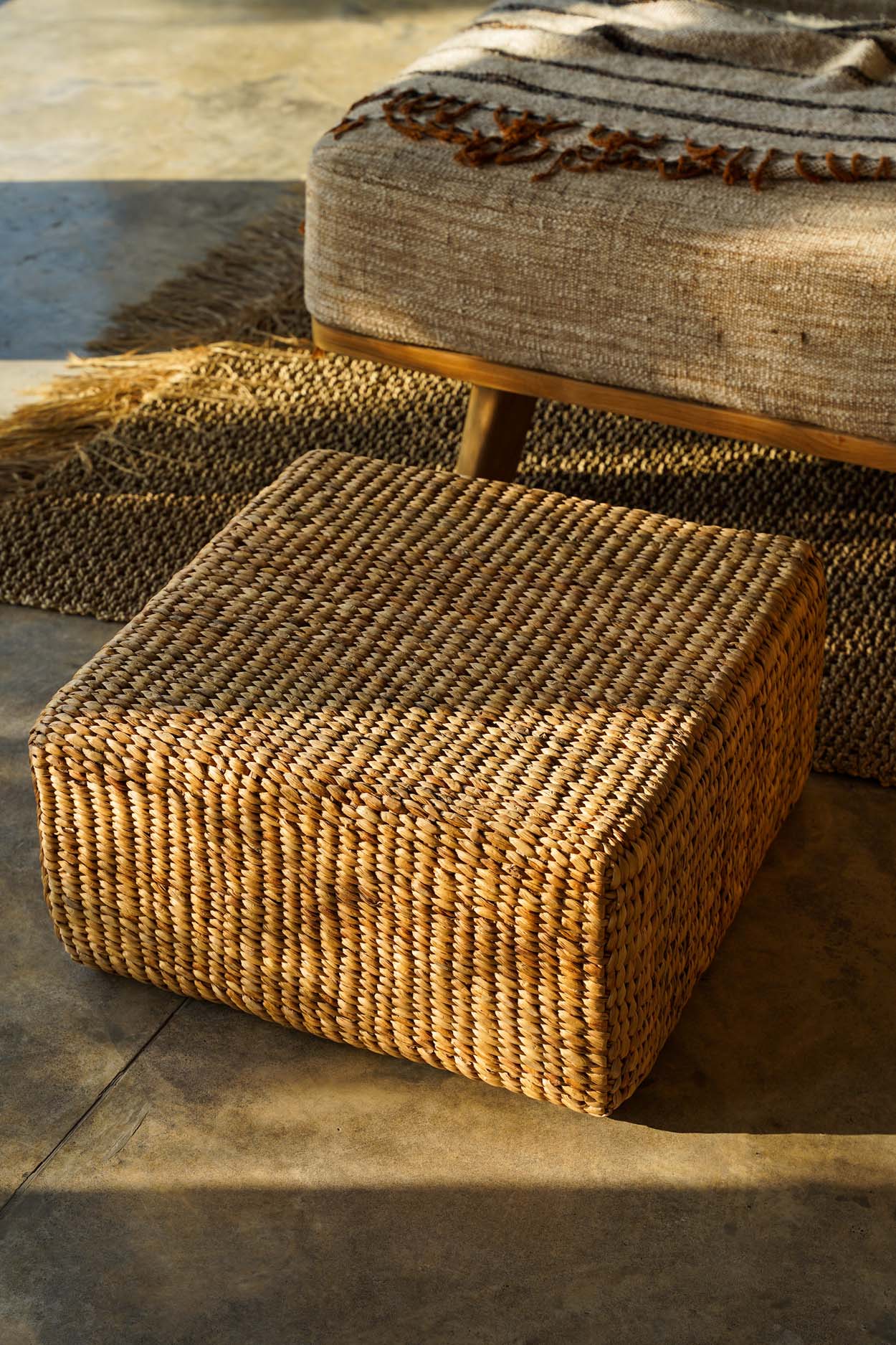 Le Pouf Carré Jacinthe