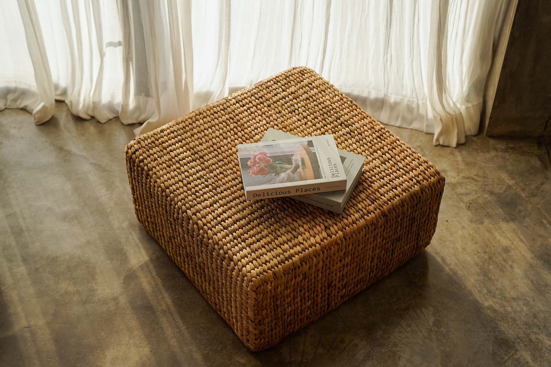 Le Pouf Carré Jacinthe