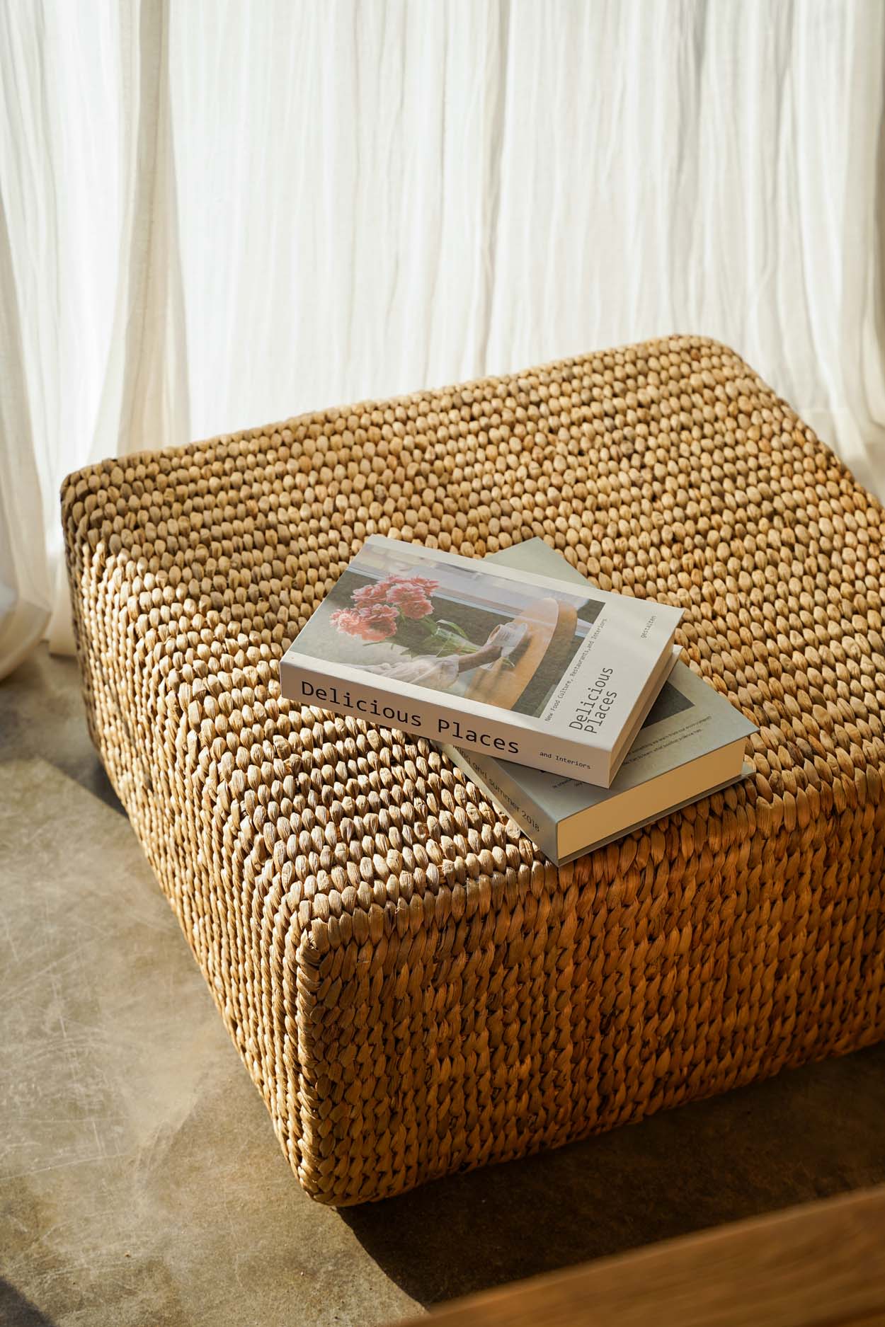 Le Pouf Carré Jacinthe