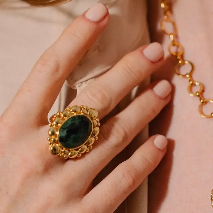 Bague Amazonite