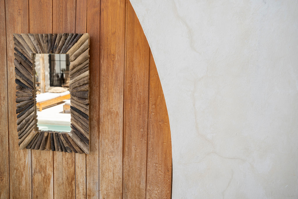 Le Miroir Driftwood Framed