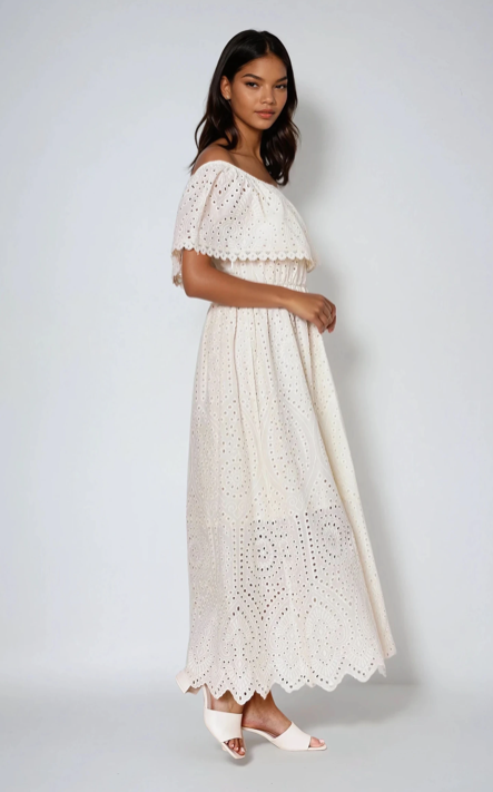 Robe longue Broderie