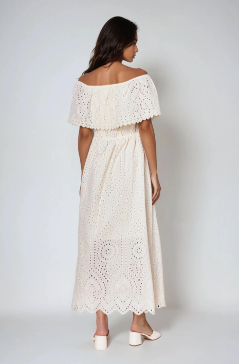 Robe longue Broderie